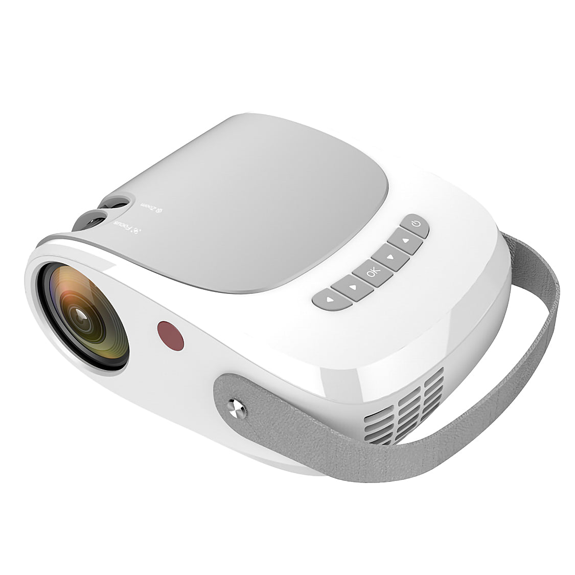 H5 1080P LCD Projector Home Cinema Theater Beamer Multimedia Player Support USB/HD/TF/AV - White EU Plug H5 1080P LCD Projector Home Cinema Theater Beamer Multimedia Player Support USB/HD/TF/AV - White EU Plug